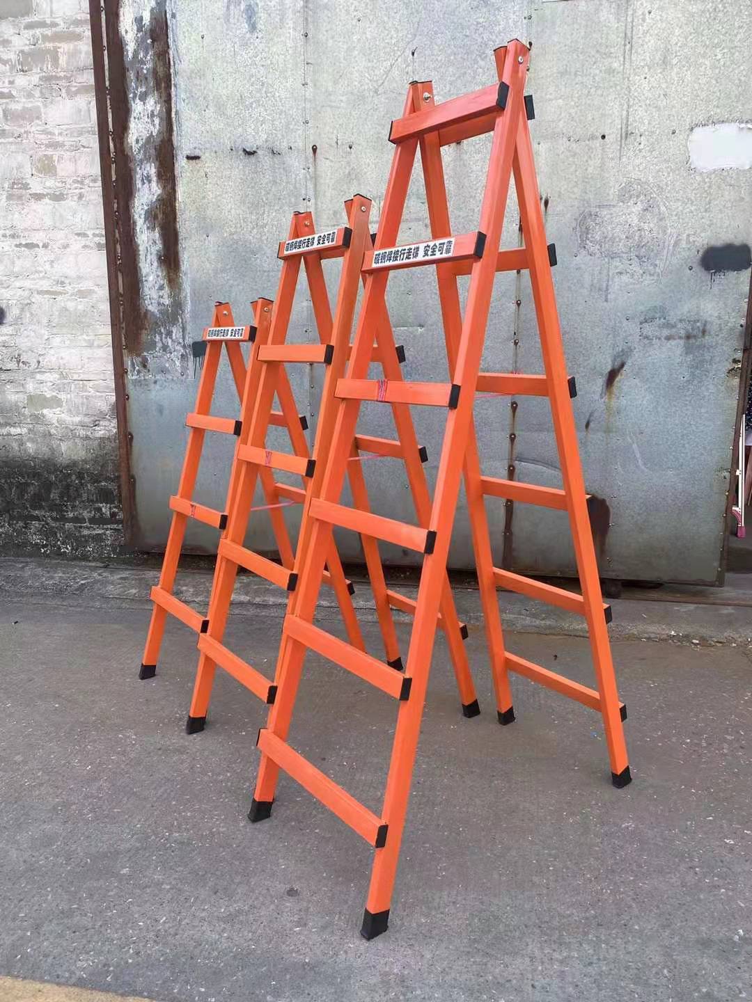 步加迪碳钢焊接行走梯走路铝梯